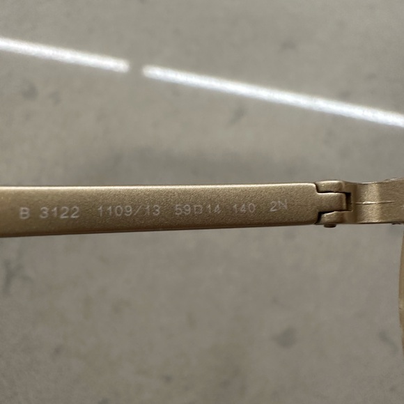 Burberry Tara Aviator Sunglasses BE3122 Light Gold / Brown Gradient Lens - Picture 4 of 4